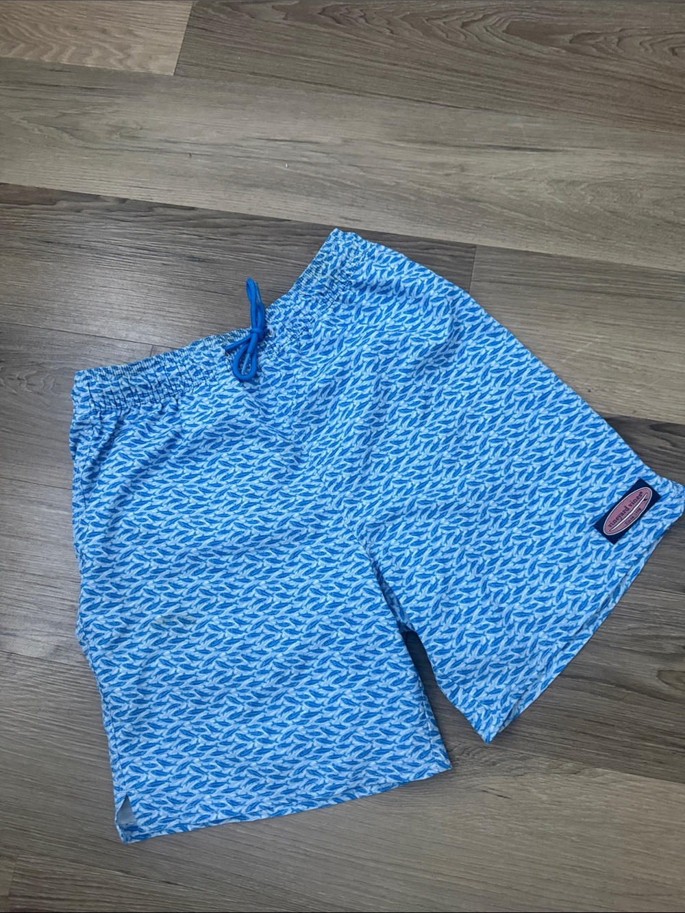 Vineyard Vines Light Blue Printed Hybrid Shorts